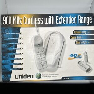 Uniden 900 MHz Cordless Extended Range| Model EXP 7900 Vintage Metal Antenna